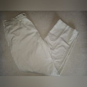 Savane, Tan, Flat Front, Mens, Chinos, Size 34/30